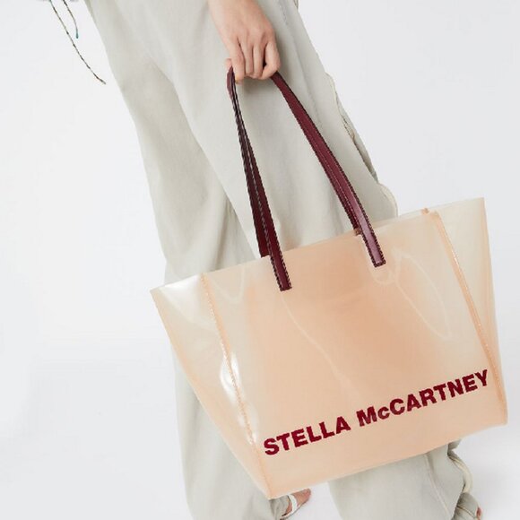NEW Stella McCartney PVC Logo Tote Bag | Large Eco Bag for Daily, Beach & Travel - Picture 2 of 16